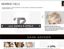 Tablet Screenshot of haarkapsels.org